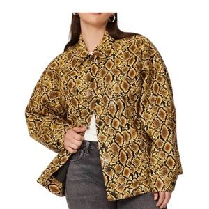 Good American Golden Snake Jacket NWT Size 5(24-25) Plus